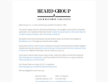 Tablet Screenshot of beardgroup.com